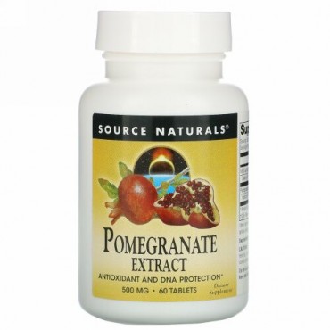 Source Naturals, ザクロエキス, 500 mg, 60 錠