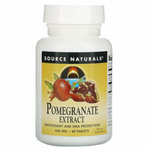 Source Naturals, ザクロエキス, 500 mg, 60 錠