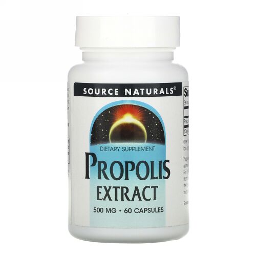 Source Naturals, プロポリスエキス 500 mg, 60 カプセル