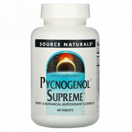 Source Naturals, ピクノジェノールスプリーム、60 錠