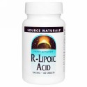Source Naturals, Rリポ酸, 100 mg, 60錠