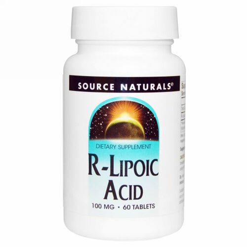 Source Naturals, Rリポ酸, 100 mg, 60錠