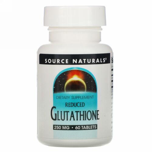 Source Naturals, 還元グルタチオン、 250 mg、 60タブレット
