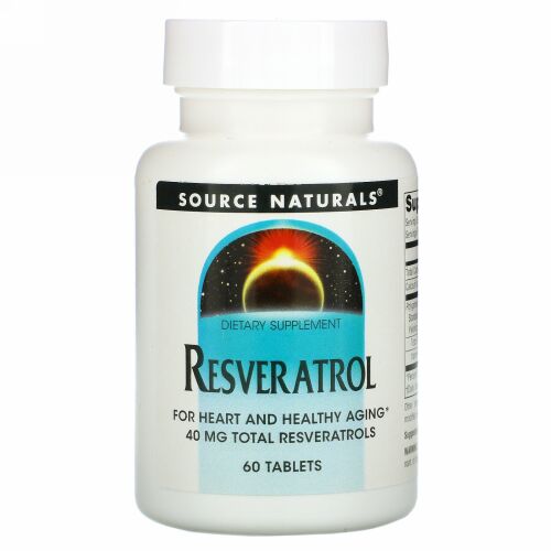 Source Naturals, Resveratrol、 60 錠