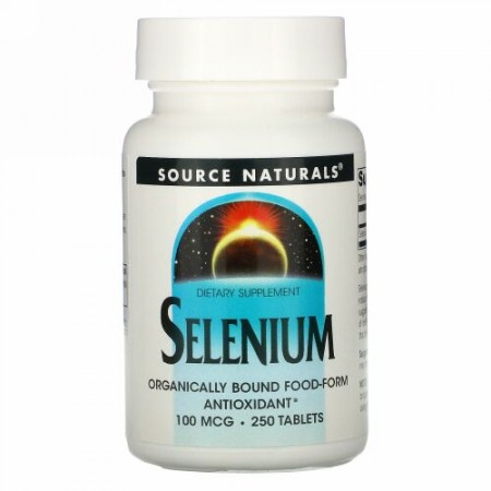 Source Naturals, セレン, 100 mcg, 250 錠