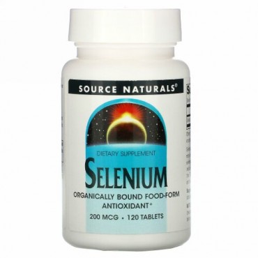 Source Naturals, セレン, 200 mcg, 120 錠