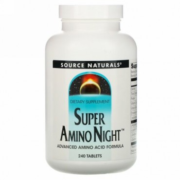 Source Naturals, スーパー アミノナイト、 240錠