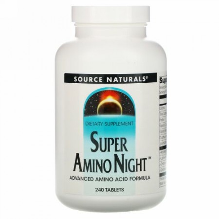 Source Naturals, スーパー アミノナイト、 240錠
