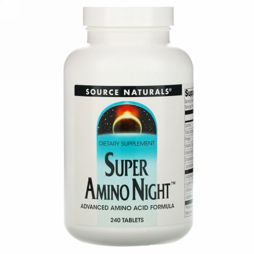 Source Naturals, スーパー アミノナイト、 240錠