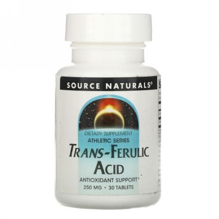 Source Naturals, トランスフェルラ酸, 250 mg, 30錠