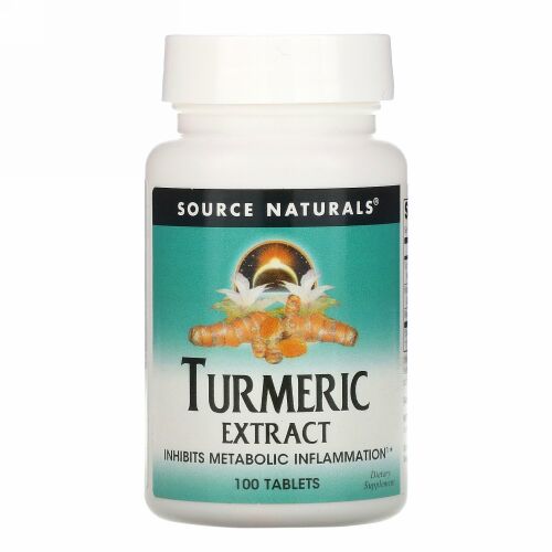 Source Naturals, ウコンエキス、100錠剤