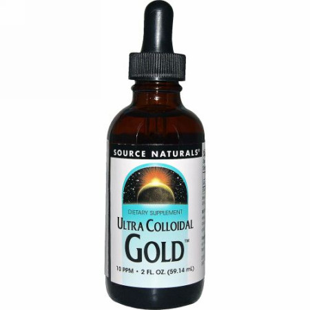 Source Naturals, ウルトラ・コロイダル・ゴールド、 10 PPM、2 液量オンス (59.14 ml) (Discontinued Item)