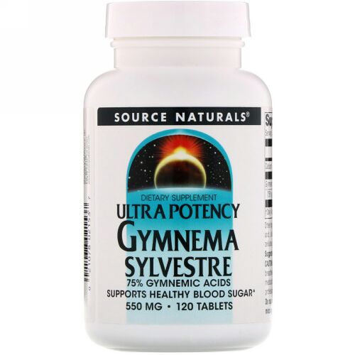 Source Naturals, ウルトラ・ポーテンシー・ギムネマ, 550 mg, 120 錠