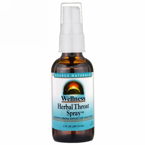 Source Naturals, ウェルネス、喉用ハーブスプレー、 2液量オンス (59.14 ml)