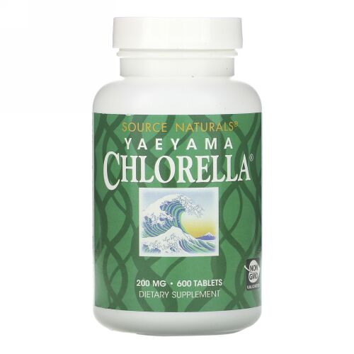 Source Naturals, 八重山クロレラ, 200 mg, 600錠