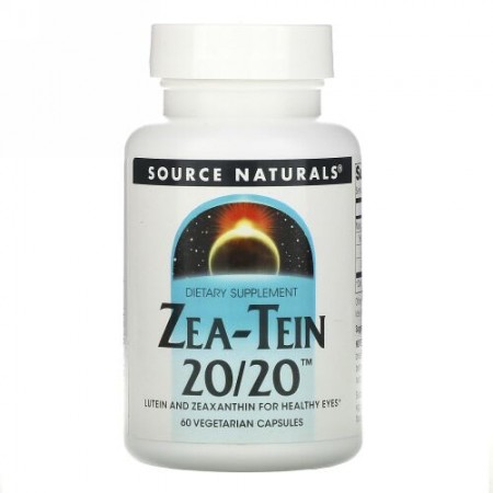 Source Naturals, Zea-Tein 20/20、60ベジカプセル
