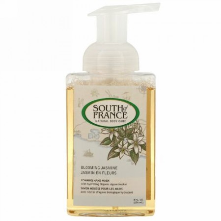 South of France, 泡タイプハンドウォッシュ、ブルーミングジャスミン、8fl.オンス236 ml（8fl oz）