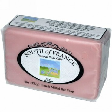 South of France, フレンチミルドバーソープ, ライラック, 8 オンス (227 g) (Discontinued Item)