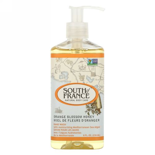 South of France, オレンジ・ブラサム・ハニー, ハンド・ウォッシュ（スージング・アロエ・ベラ配合）, 8 oz (236 ml)
