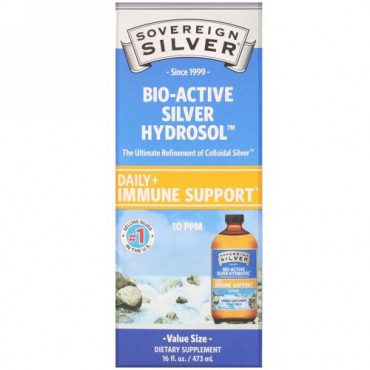 Sovereign Silver, Bio-Active Silver Hydrosol（バイオ－アクティブシルバーハイドロソル）、10ppm、473ml（16液量オンス）