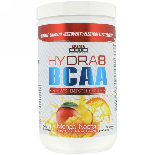Sparta Nutrition, HYDRA8 BCAA, Mango Nectar, 17.14 oz (486 g) (Discontinued Item)