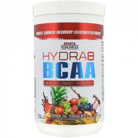 Sparta Nutrition, Hydra8 BCAA, Tropical Paradise, 17.14 oz (486 g) (Discontinued Item)