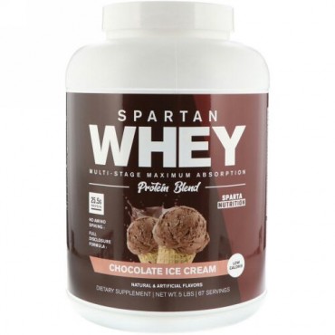 Sparta Nutrition, Spartan Whey, Chocolate Ice Cream, 5 lb (Discontinued Item)