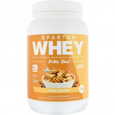 Sparta Nutrition, スパルタンホエイ、シナクランチ、2ポンド (Discontinued Item)