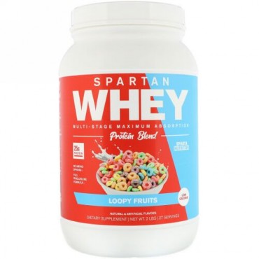 Sparta Nutrition, スパルタンホエイ、ルーピーフルーツ、2ポンド (Discontinued Item)