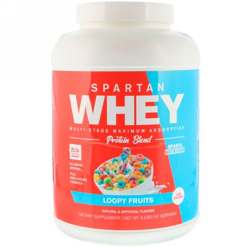 Sparta Nutrition, Spartan Whey, Loopy Fruits, 5 lbs (Discontinued Item)