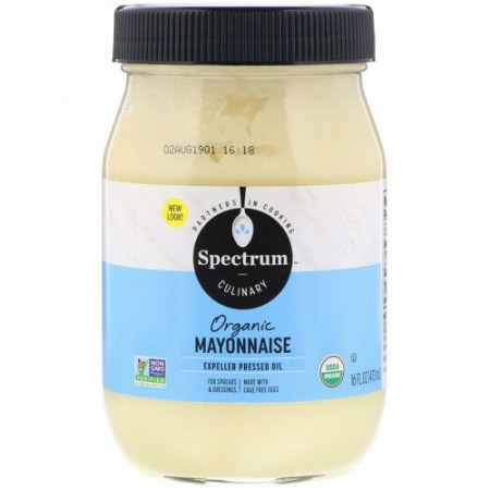 Spectrum Culinary, オーガニック マヨネーズ, 16 液量オンス (473 ml)