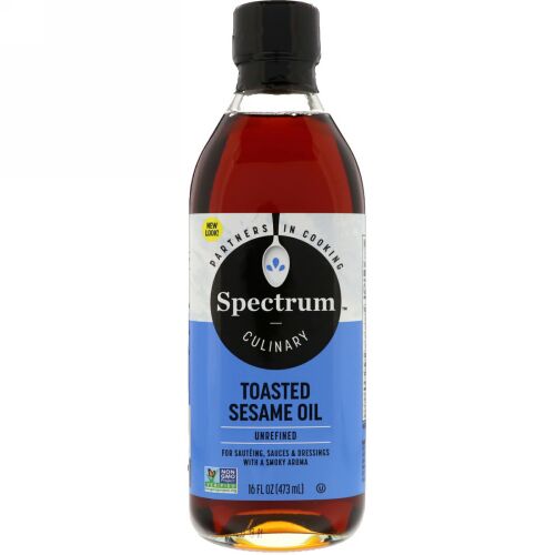 Spectrum Culinary, トースティット・セサミオイル、未精製油、 16 fl oz (473 ml)