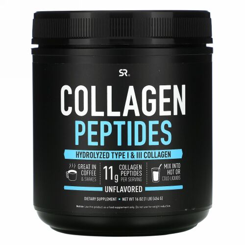 Sports Research, コラーゲンペプチド、無香料、454g（16oz）