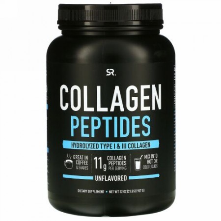 Sports Research, コラーゲンペプチド、味付けなし、32オンス (2 lb)