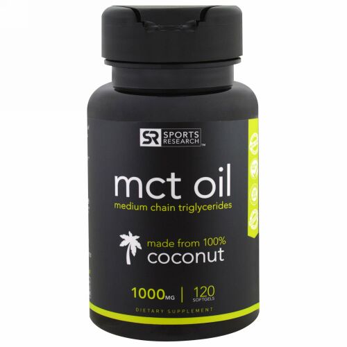 Sports Research, MCT Oil, 1,000 mg, 120 Softgels