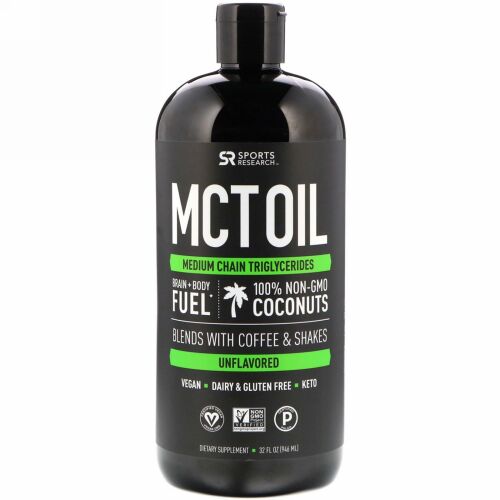 Sports Research, MCTオイル、無香料、32液量オンス（946 ml）