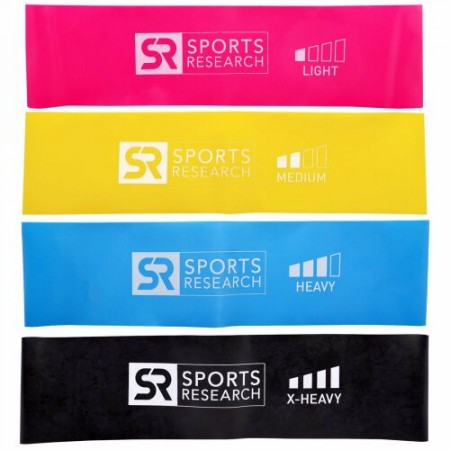Sports Research, ミニループバンド、4個 (Discontinued Item)