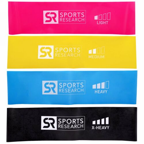 Sports Research, ミニループバンド、4個 (Discontinued Item)