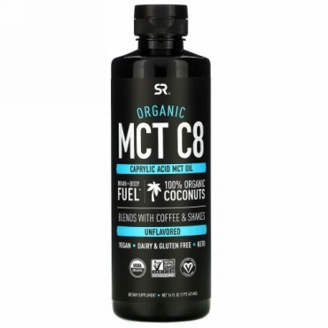 Sports Research, ケトC8、カプリル酸、無香料、473ml（16 fl oz）