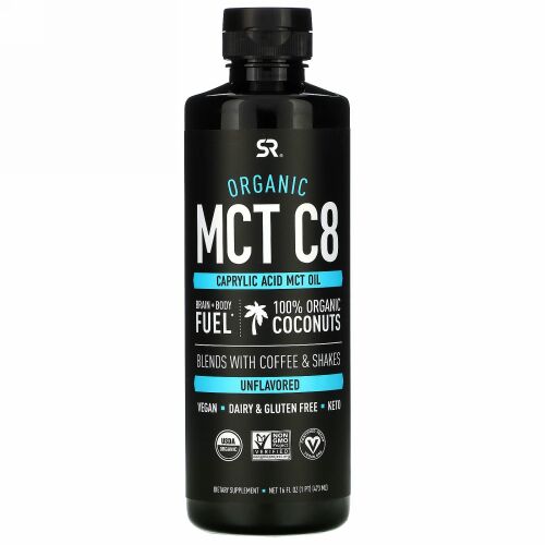 Sports Research, ケトC8、カプリル酸、無香料、473ml（16 fl oz）