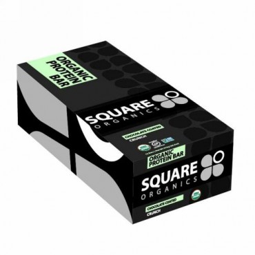 Square Organics, オーガニック プロテインバー, チョコレートでコーティングしたクランチ, 12バー, 各1.7オンス（48 g） (Discontinued Item)