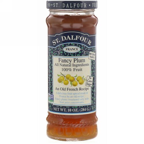 St. Dalfour, ファンシープラム、 フルーツスプレッド、 10オンス (284 g) (Discontinued Item)