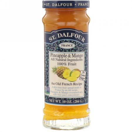 St. Dalfour, サンダルフォー, Pineapple & Mango, Fruit Spread, 10 oz (284 g)