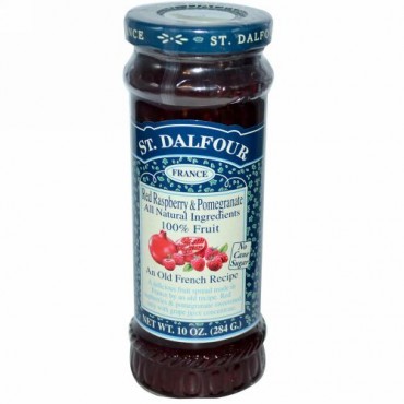 St. Dalfour, サンダルフォー, Red Raspberry & Pomegranate, Deluxe Red Raspberry & Pomegranate Spread, 10 oz (284 g)