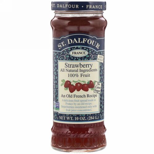 St. Dalfour, サンダルフォー, Strawberry, Deluxe Strawberry Spread, 10 oz (284 g)
