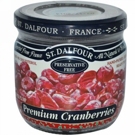 St. Dalfour, スーパー・プランプ・プレミアム・クランベリー 7オンス (200 g)