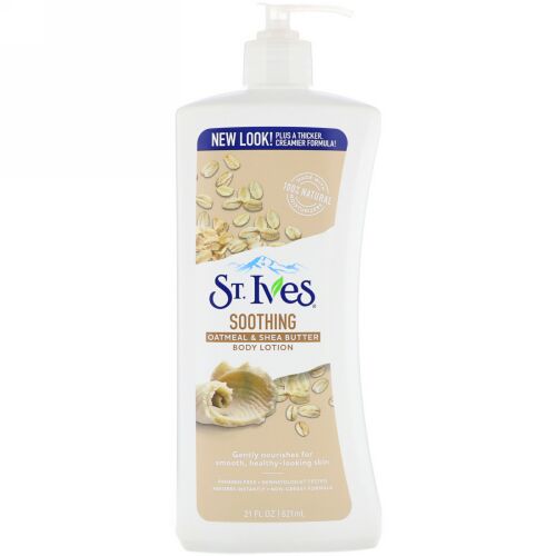 St. Ives, Body Lotion, Soothing, Oatmeal & Shea Butter, 21 fl oz (621 ml) (Discontinued Item)