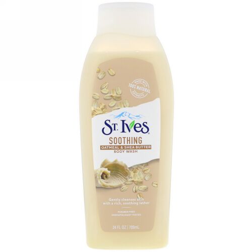 St. Ives, Nourish & Soothe, Oatmeal & Shea Butter Body Wash, 24 fl oz (709 ml) (Discontinued Item)