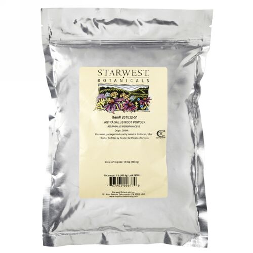 Starwest Botanicals, アストラガルスルートパウダー、 16オンス (1ポンド)