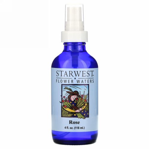 Starwest Botanicals, フラワー ウォーターズ, ローズ, 4 fl oz (118 ml)
